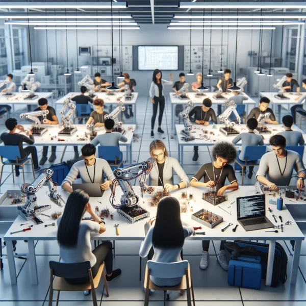 AI robotics education: hands-on robot arm project skills